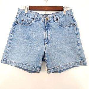 Vintage Liz Claiborne Classic Fit High Rise Denim Shorts Size 10 P